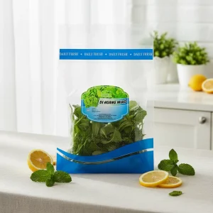 Plastic Transparent Micro Perforated Bags with Holes for Fresh Vegetables Lettuce Onion Carrot Potato Packaging