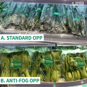 Precision Aperture Micro Perforated Bag Vegetable Fresh Keeping Trapezoidal OPP CPP Custom