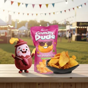 Premium Natural Low Fat Crispy Sweet Potato Chips Snacks with Flavor