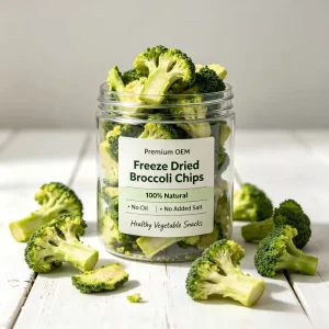 Premium OEM Freeze Dried Broccoli Chips 100% Natural FD Cauliflower Bites No Oil No Added Salt Healthy Vegetable Snacks