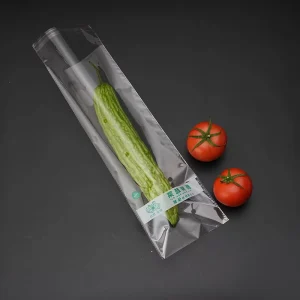 Premium Transparent Self Adhesive Perforated Plastic Bags Fresh Vegetable Preservation for Supermarket Distribution Plastic