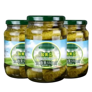 Premium Wholesome Crispy and Flavored Pickled Cucumbers in Jar Preserved Vegetables for Daily Meals for Restaurants & Retailers