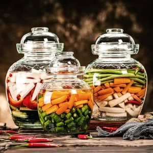 Preserve Jar 5L 10l Kitchen Water Sealed Glass Storage Household Fermented Pickles Glass Bottle Storage Jars with Glass Lid