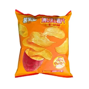 Prime Thin Cut Fried Sweet Potato Chips Crisps Golden Terra No Additives Ready to Eat Private Label