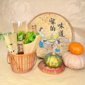 Recyclable Biodegradable Sustainable Lettuce Plant Fresh Herbs Farming Kraft BOPP Packaging Sleeve with Holes Flexiloop