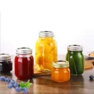 Reusable Sealed Honey Glass Container for Fruit Salad Jam Canned Food