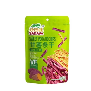 SABAVA 100g 150g Vietnam 100% Real Dry Fruit Vegetables Hard Purple Sweet Potato Fries Ready Eat 12 Months Shelf Bag