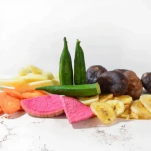 Salty Tasty Vacuum Low Temperature Fried Mixed Fruit Vegetable Crisp Healthy Hard Snack Veggie Chips in Box for Gourmet Lovers