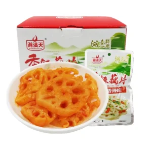 Spicy Lotus Root Slices Salt & Oil Preserved Chinese Pickled Vegetable Ready to Eat