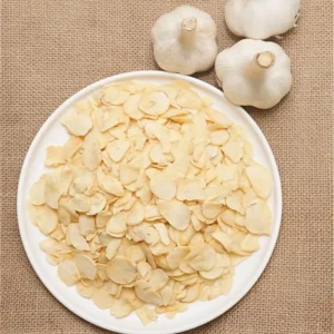 Spicy Root Dehydrated Garlic Flakes AD Dried Sliced Bulk Packing