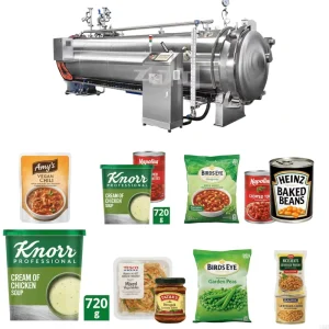 Steam Retort for Pouch Mixed Vegetable Rice with Automatic Food Autoclave and 304 Stainless Steel