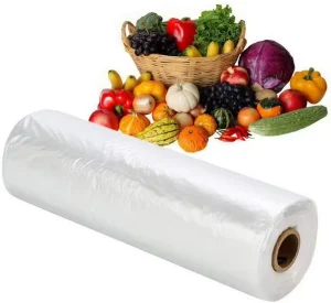 Supermarket 12″ X 20″ Clear Plastic Food Vegetable Produce Roll Packaging Bag