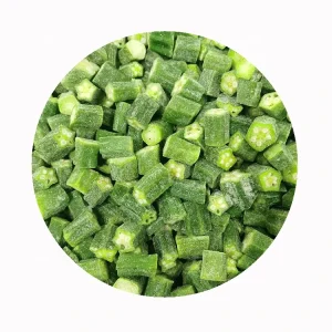 Supplier SHARP DRAGON Greenhouse Sprout LQF Frozen Whole Baby Okra Grade a 10kg Carton HACCP ISO Certified