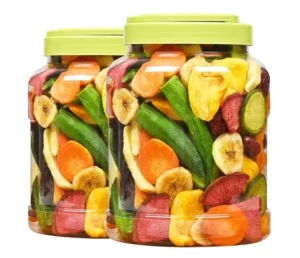Sweet Crunchy Dried Fruit and Vegetable Chips