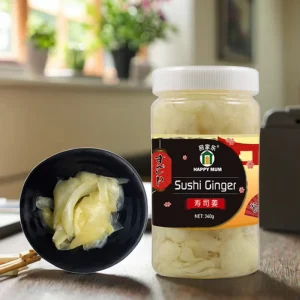 Sweet Sliced Pickled Ginger, 1kg or 340g, Pink or White, Sushi and Restaurant Use, Halal Kosher