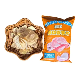Taro Crispy Slices Hard Texture with Sea Salt Black Pepper Flavor Chinese Snacks Nutritious Snack