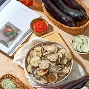 Tempura Vegetable Snacks Seaweed Flavor Eggplant Crisps