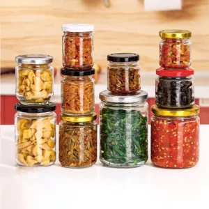 Thickened Transparent Glass Canning Bottle for Jam, Honey and Chili Sauce