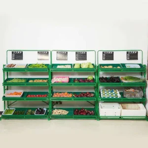 Used Light-Duty Metal Fruit and Vegetable Display Stand