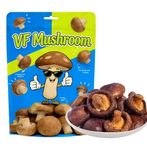 Vacuum Fried Mushroom Chips Crispy Healthy Snack Bulk Dried Vegetables Packaging Bag