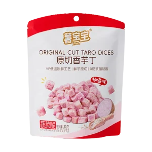 Vacuum Low Temperature Taro Cubes Salt and Pepper Flavor