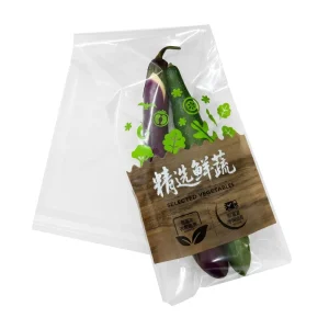 Vegetable Anti Fog Fresh Keeping Bag High Transparency OPP Trapezoidal Bags Supermarket Fresh Pouch
