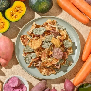Vegetable Chips Snacks Gourmet Crispy Flaky Not Greasy Freshness Locked in Seaweed Flavor Mixed Vegetables Crisps