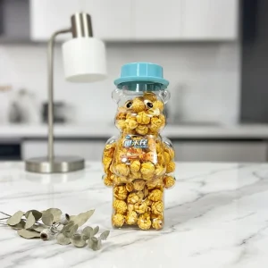 WANG SIFANG 128g Bear Jar Creamy Flavor Popcorn Sweet Milky Smooth Taste Mushroom Shaped Snacks Factory Price OEM Support