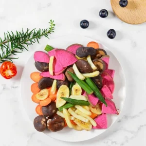 Weight Loss Friendly Vacuum Low Temperature Fried Salty Healthy Nutritious Snack Box Mixed Fruit Vegetable Crisp Ready to Eat