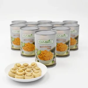 Whole Brine-Preserved Mushrooms, Salty Flavor, 400g Canned