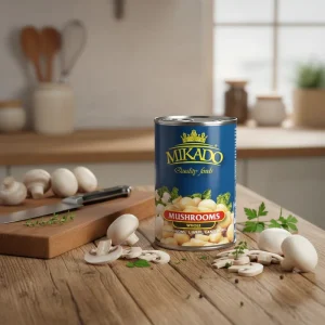 Whole Champignon Mushrooms in Brine, Canned in Jars, Halal Certified, Ready to Eat, OEM/ODM