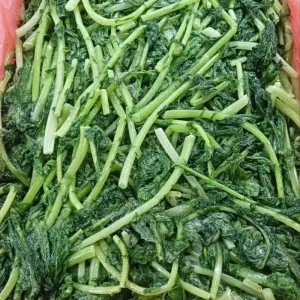 XMSD IQF Vegetable Leaves Fresh and GMO Free Frozen Radish Leaves Cube Pattern Factory