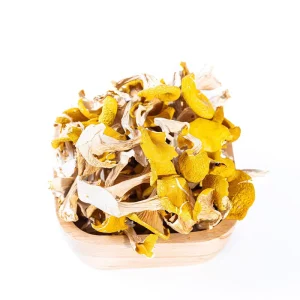 Yellow Dried Chanterelle Mushroom Edible Dehydrated Yunnan Organic Cantharellus Cibarius Ji You Jun